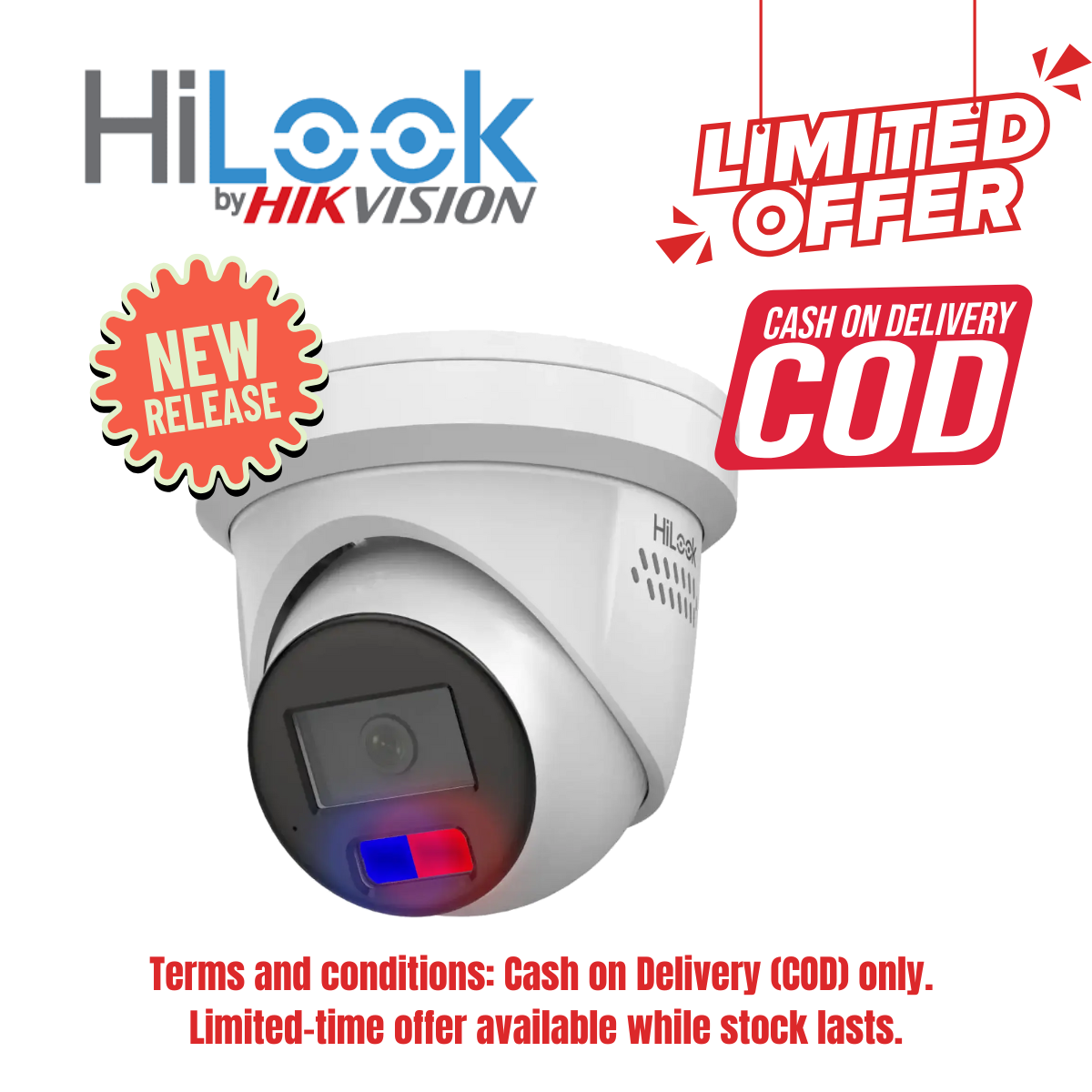 [COD only]HiLook 4K All-in-One Fixed Turret Network Camera