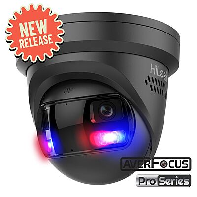 HiLook 4K All-in-One 180°Fixed Turret Network Camera, Black[COMING SOON]