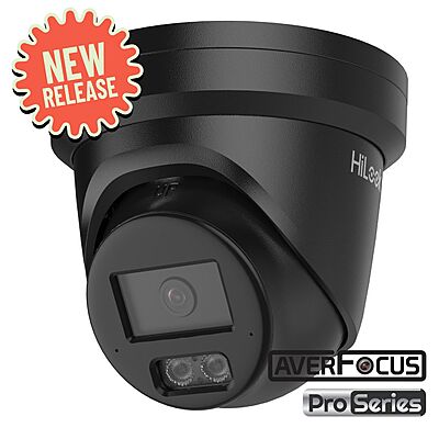 HiLook 6MP Hi-Color Fixed Turret Network Camera, Black[COMING SOON]
