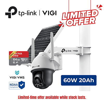 VIGI 4G PT Camera Solar Kit, 60W-20AH