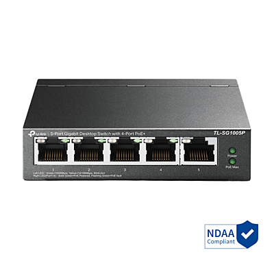 TP-Link 5-Port Gigabit Desktop Switch with 4-Port PoE(indoor)