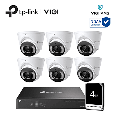TP-Link VIGI Full Colour 8CH/4TB/8MP Kit TP-Link VIGI Full Colour 8CH/4TB/8MP Kit